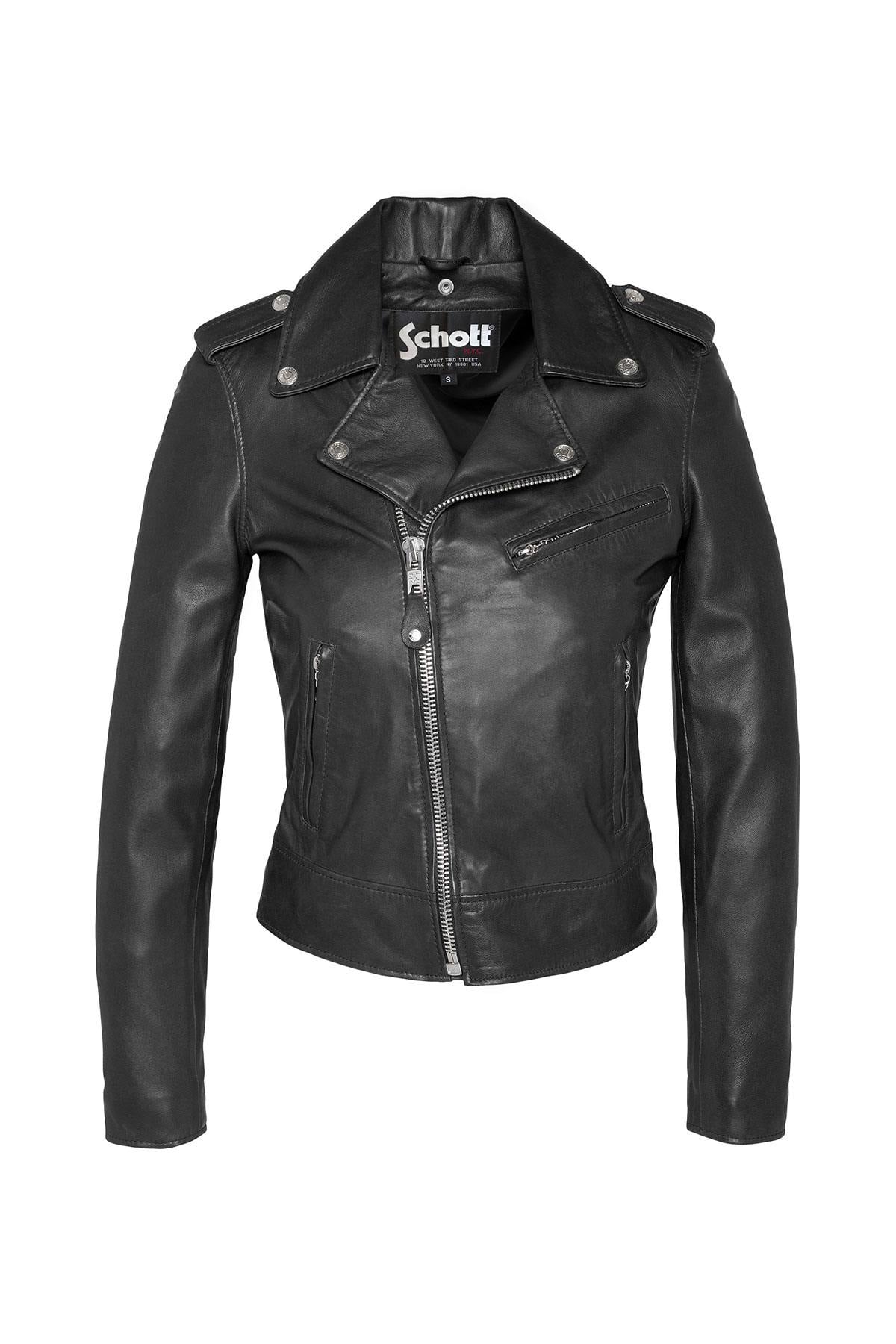 Schott's LCW1601D: a lambskin Perfecto with rock edge and sleek cut. - Image n°9