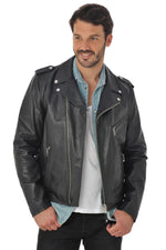 Thick cowhide LC1140ICON Black X-rock-inspired, durable, timeless. - Image n°2