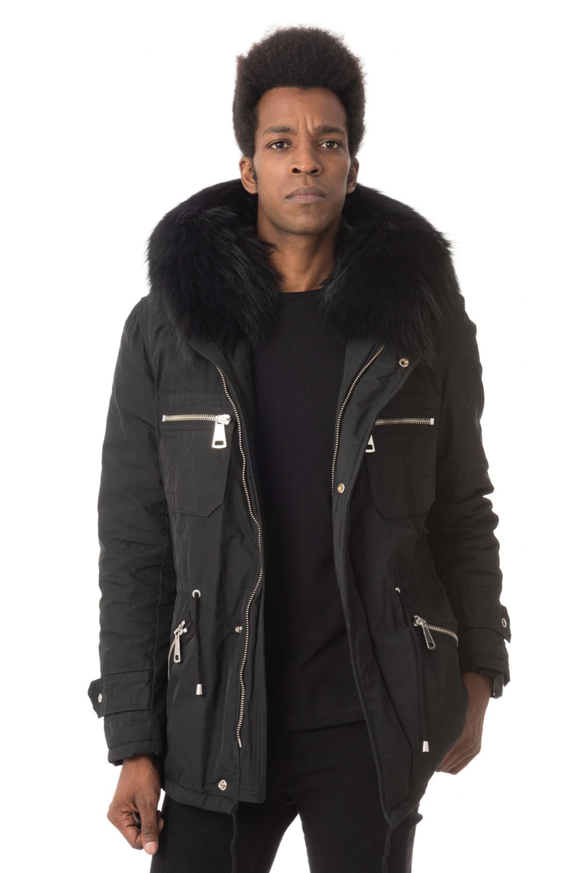 Polyester Parka with Hood and Fur - Image n°3
