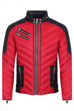Horspist men's red down jacket - Image n°1