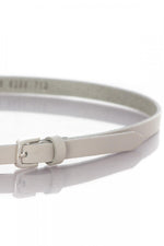 Vanzetti women's belt in light gray leather - Image n°2