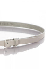 Vanzetti women's belt in light gray leather - Image n°2