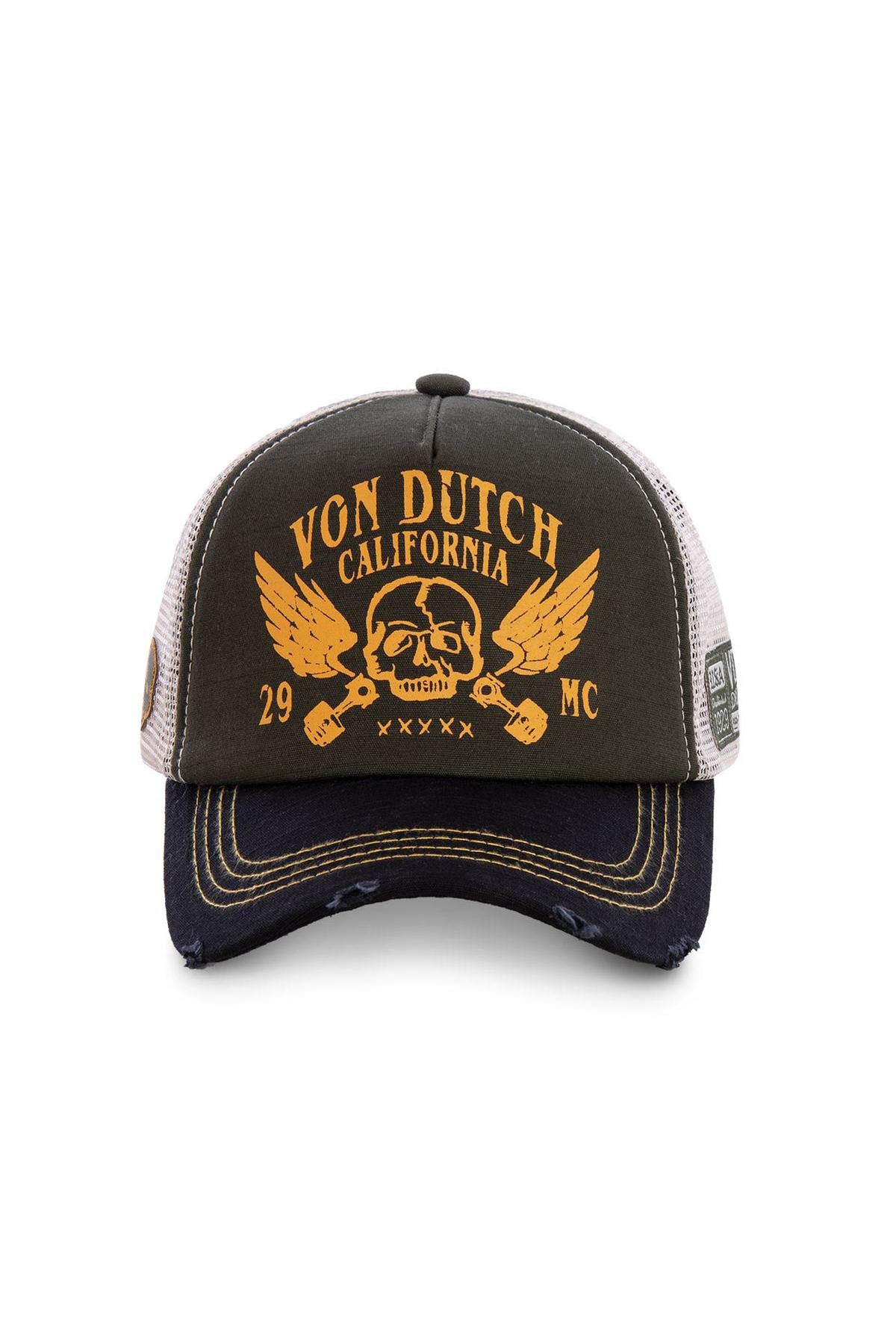 Von Dutch men's khaki and black cap - Image n°2