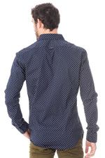 Scotch & Soda navy shirt with white print - Image n°3