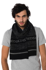 Redskins men's black and gray scarf - Image n°1