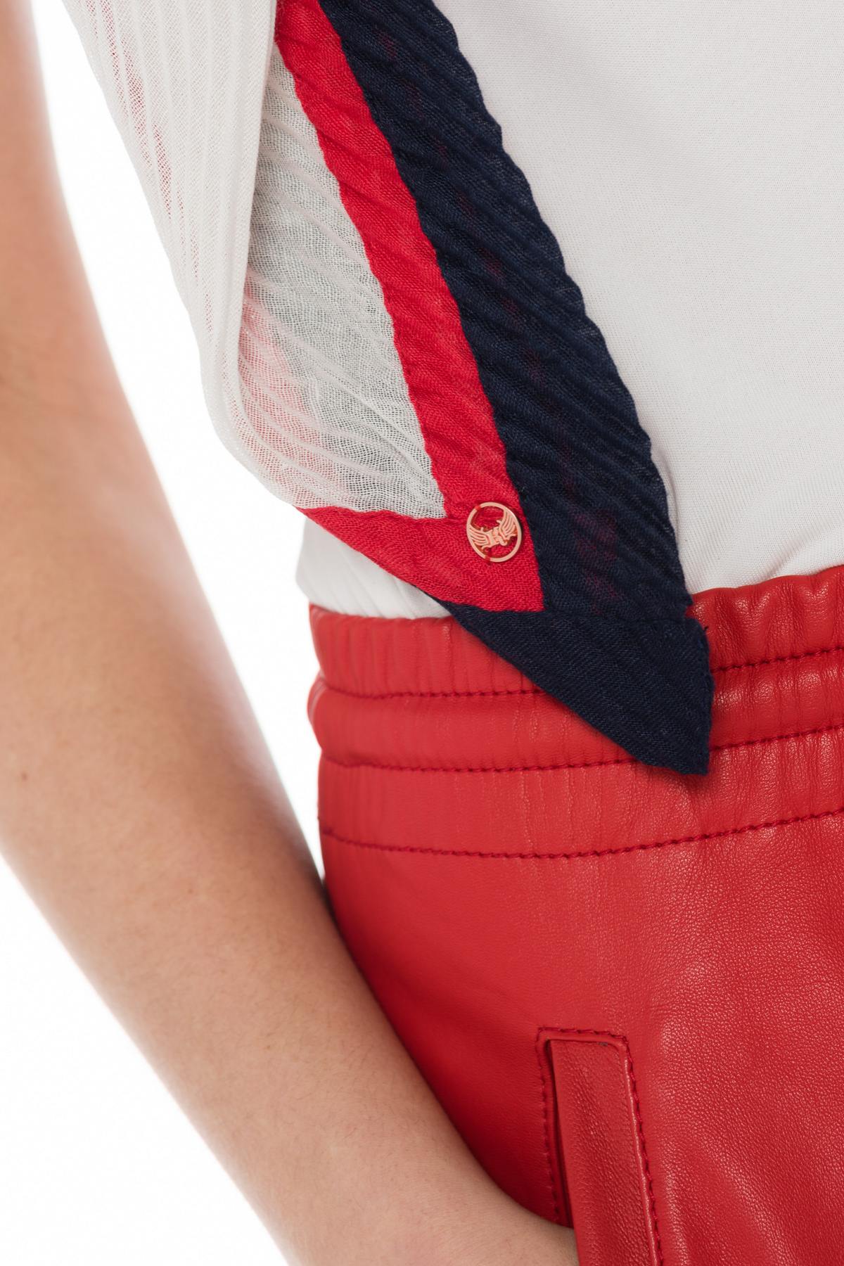 Women's tricolor scarf - Image n°2