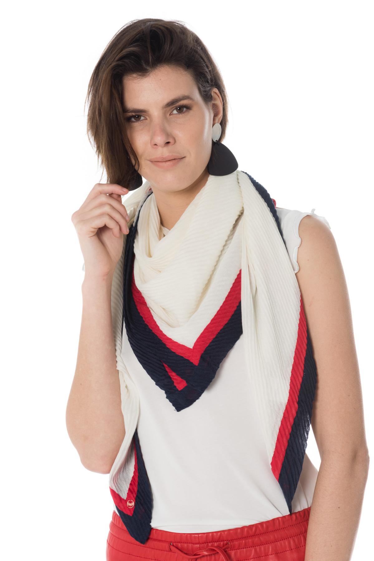 Women's tricolor scarf - Image n°3