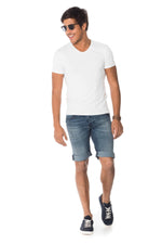 Redskins denim Bermuda shorts - Image n°3