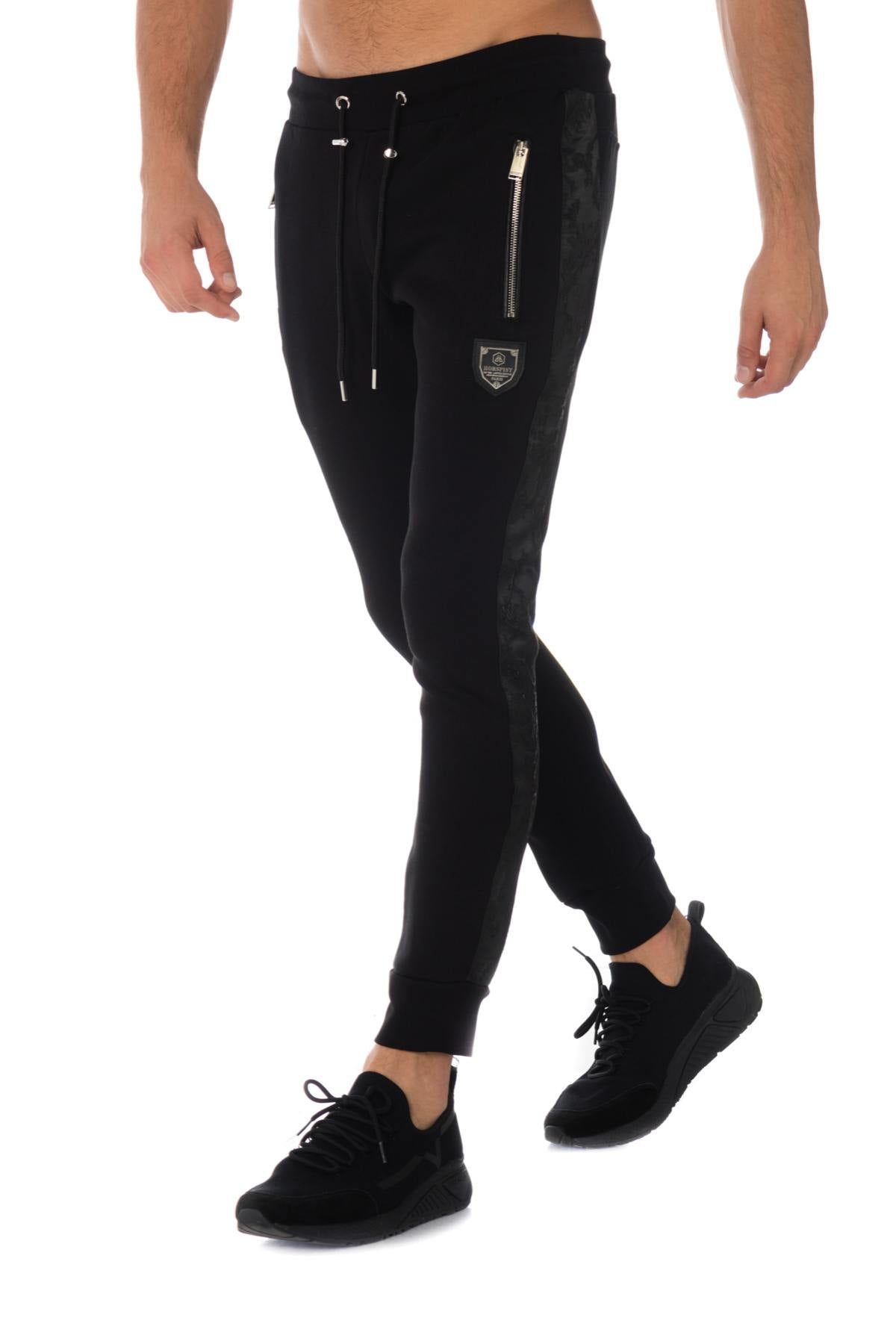 Horspist black jogging pants - Image n°1