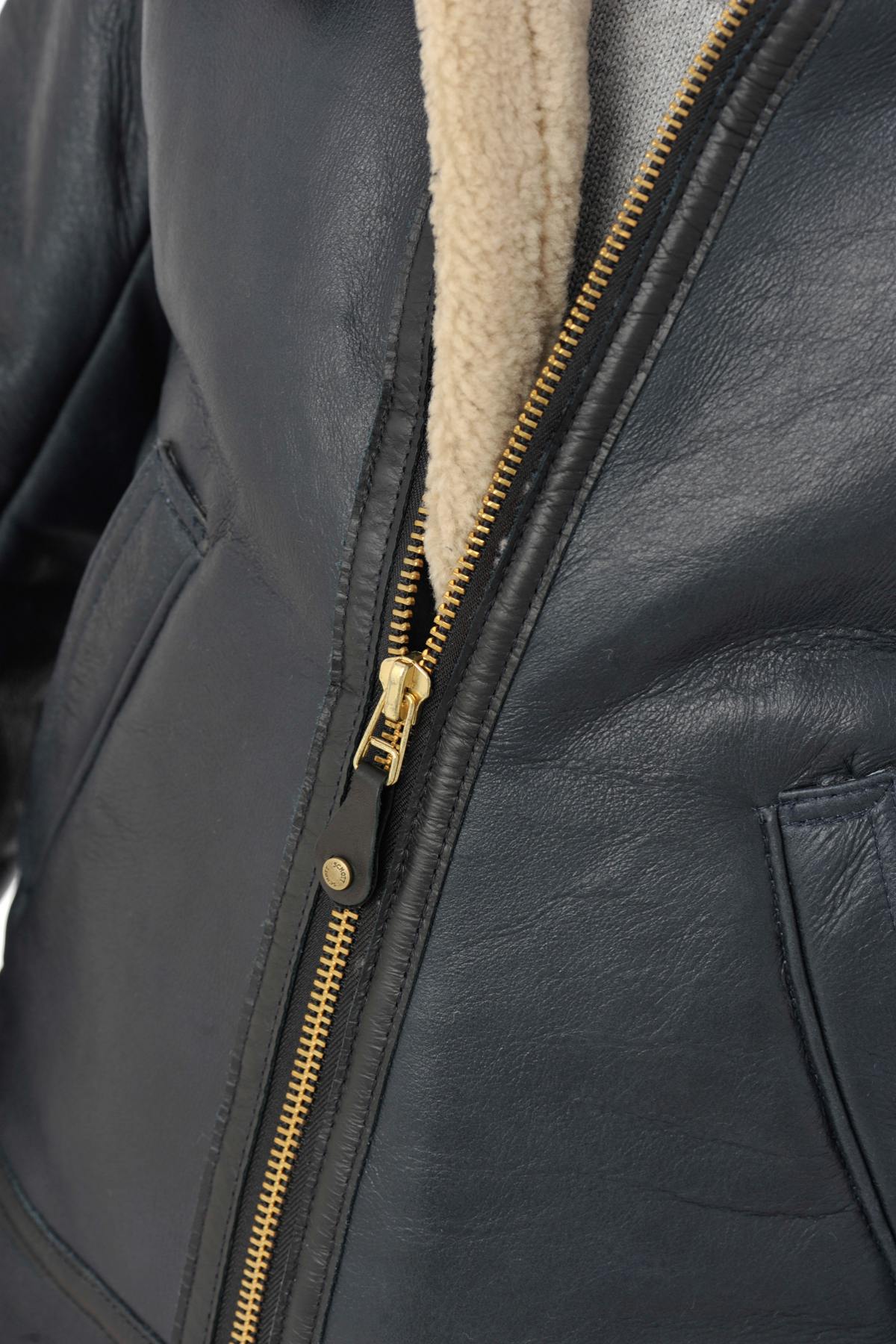 Schott shearling bomber jacket for Men - Image n°3