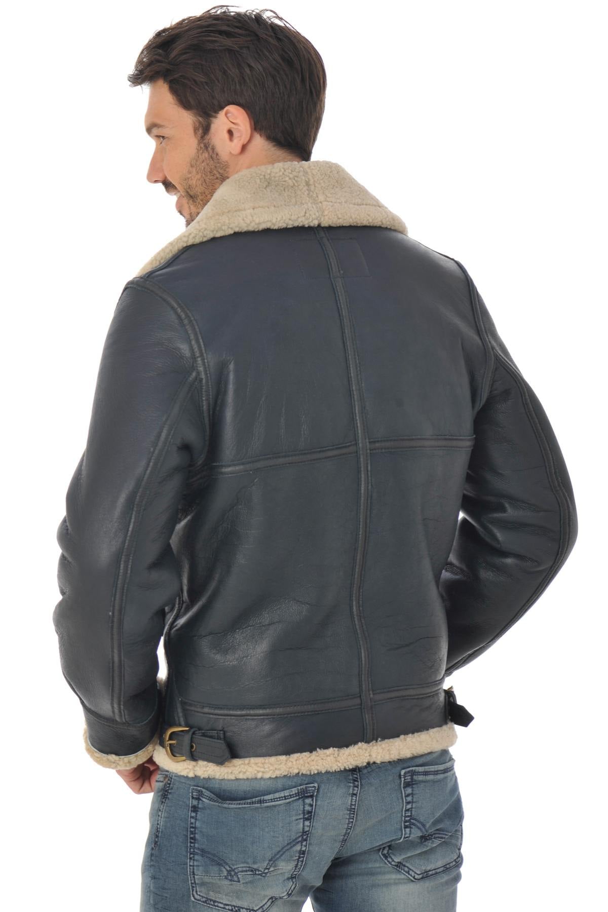 Schott shearling bomber jacket for Men - Image n°7