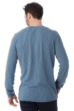 Fine Kaporal denim blue sweater - Image n°3
