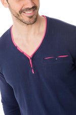 Fine mauve blue and pink kaporal deniz sweater - Image n°4