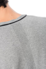 Men's heather gray V-neck viscose sweater - Image n°4