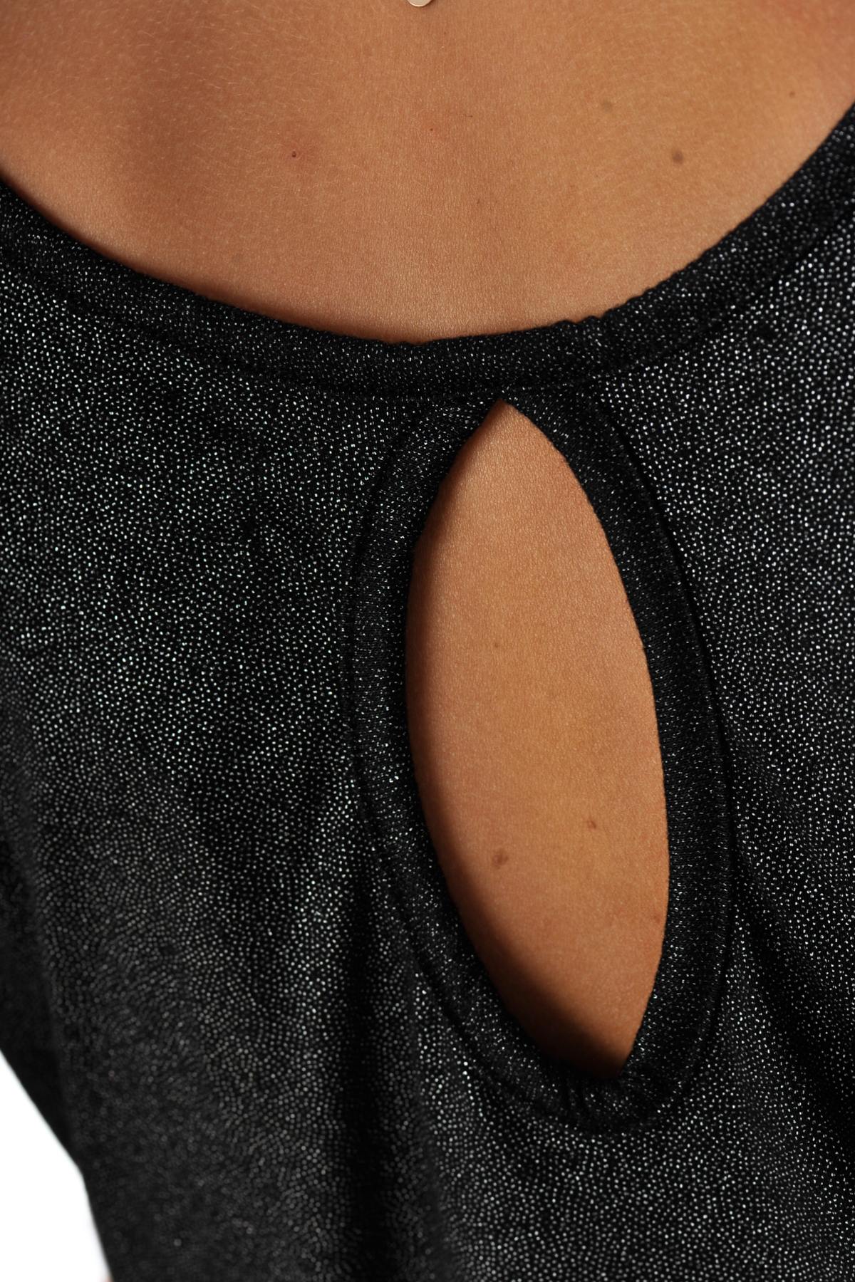 Elegant dark silver gray t-shirt - Image n°4