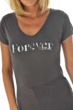 Forever Kaporal t-shirt in asphalt color - Image n°5