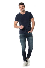 Redskins men's navy blue t-shirt - Image n°2