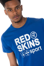 Blue T-shirt with reflective logo - Image n°4