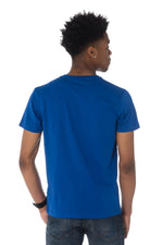 Blue T-shirt with reflective logo - Image n°3