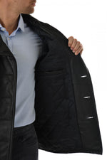 SCHOTT men's leather pea coat - Image n°18