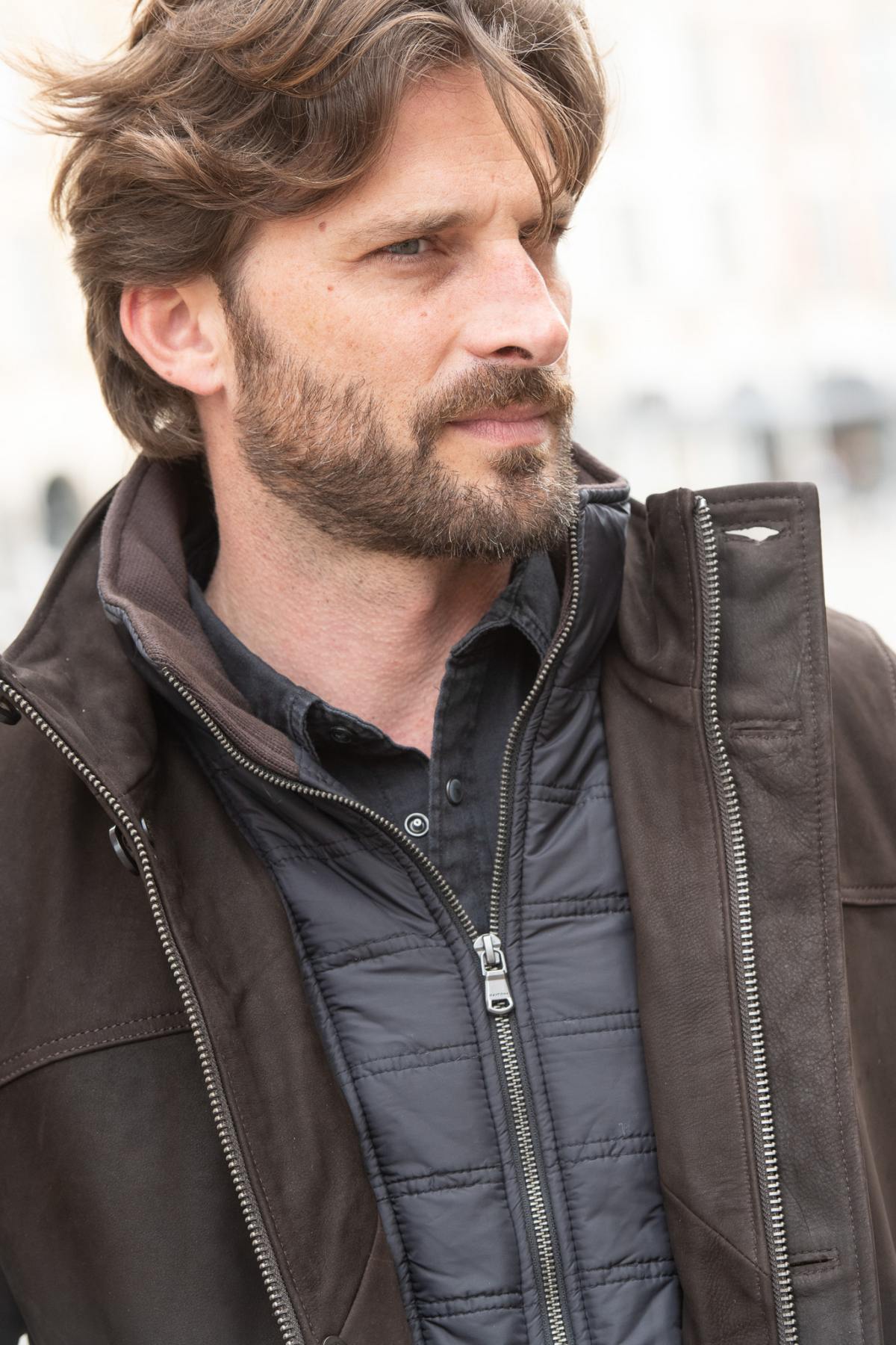  Brown cowhide leather jacket - Image n°2