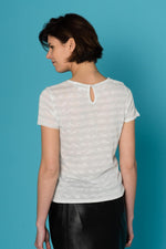 Ecru iridescent t-shirt - Image n°3