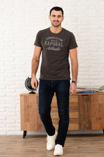 Kaporal gray t-shirt for men - Image n°2