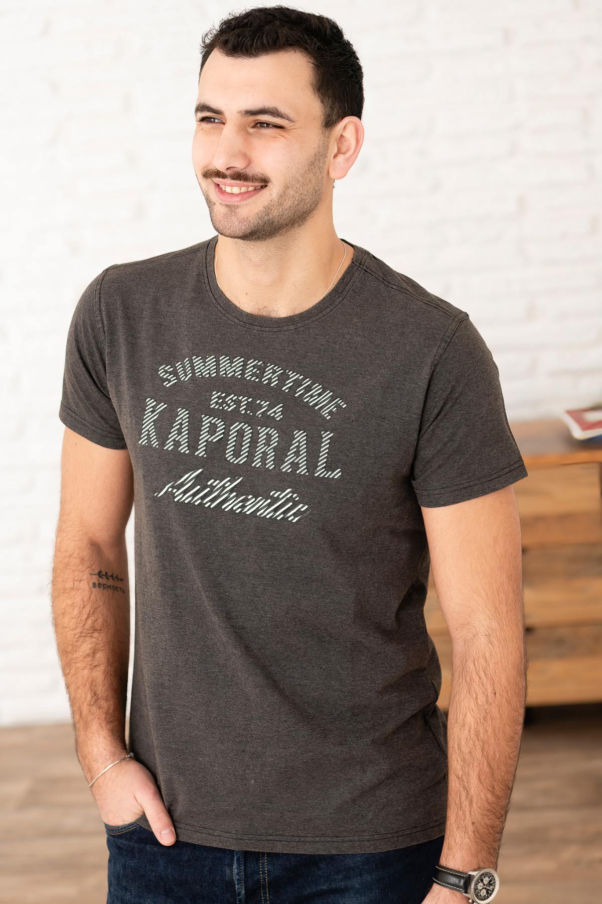Kaporal gray t-shirt for men - Image n°1