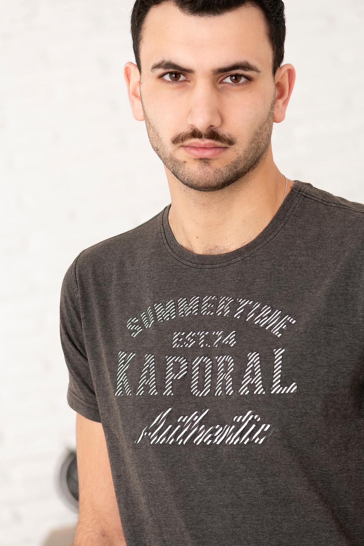Kaporal gray t-shirt for men - Image n°3