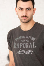 Kaporal gray t-shirt for men - Image n°3