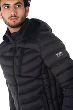 Men's black down jacket - Image n°3