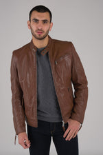 Redskins' lambskin jacket: slim fit, moto details, autumn-ready. - Image n°3