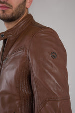Redskins' lambskin jacket: slim fit, moto details, autumn-ready. - Image n°6