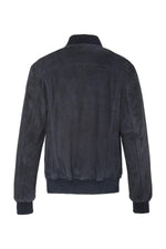 A goatskin jacket with suede finish, teddy collar, and ribbed details. - Image n°7