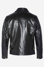 Schott 689H: glossy horsehide, aged brass, and a vintage biker cut. - Image n°7