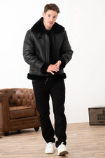 Schott's LC1259: a double-face sheepskin bomber, warm and timeless. - Image n°2