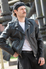 Thick cowhide LC1140ICON Black X-rock-inspired, durable, timeless. - Image n°1