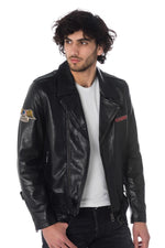 Patched vintage rock Biker Jacket - Image n°1