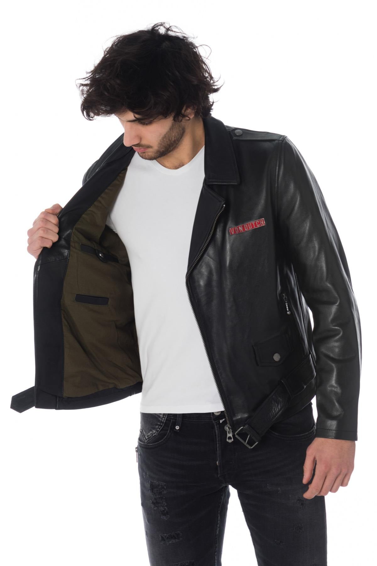 Patched vintage rock Biker Jacket - Image n°6