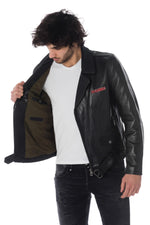 Patched vintage rock Biker Jacket - Image n°6