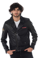Patched vintage rock Biker Jacket - Image n°4