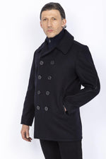 SCHOTT men's updated wool pea coat - Image n°4