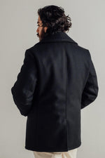 Genuine SCHOTT navy men's pea coat - Image n°4