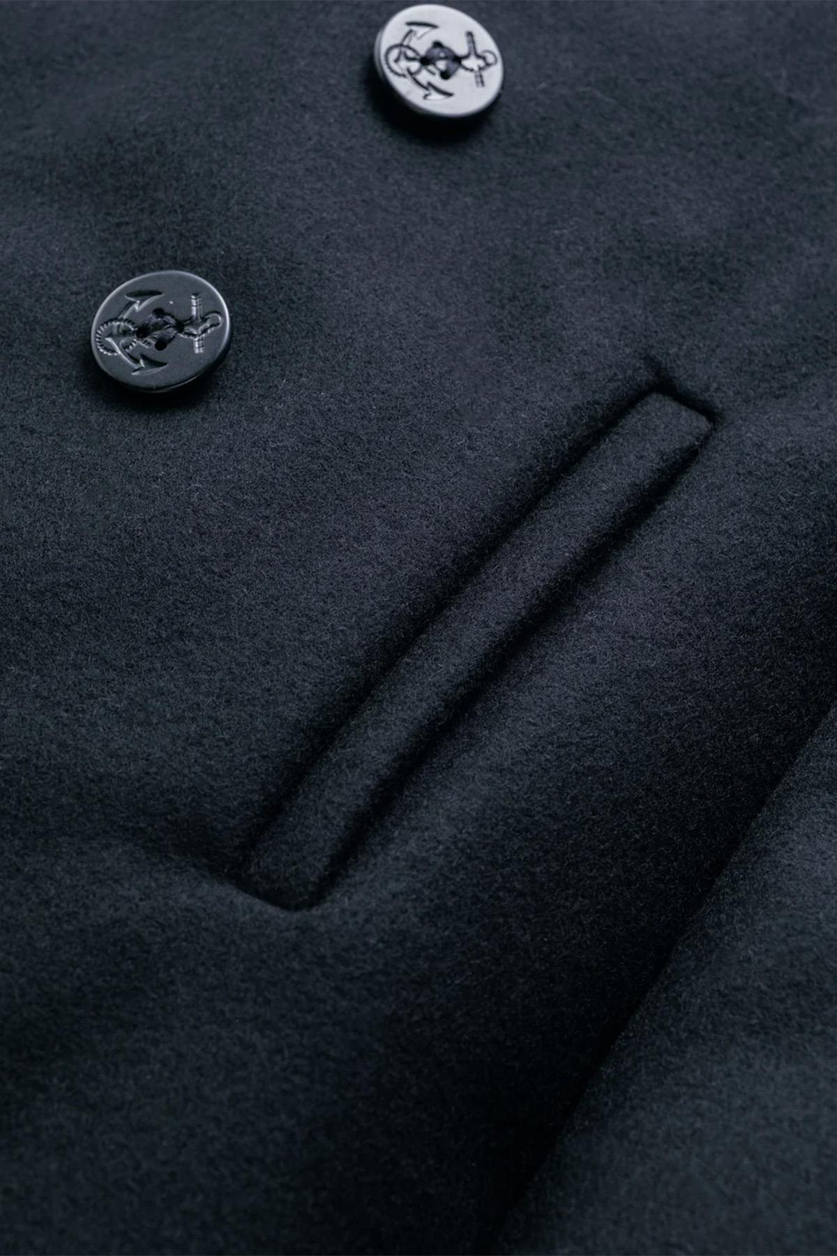 Genuine SCHOTT navy men's pea coat - Image n°9