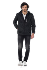 Men's black waterproof jacket - Image n°2