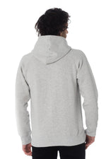 Men's heather gray hooded sweater - Image n°4