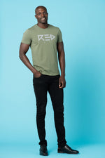 Straight cut khaki t-shirt - Image n°2