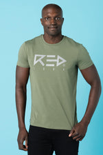 Straight cut khaki t-shirt - Image n°1