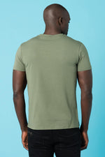 Straight cut khaki t-shirt - Image n°3