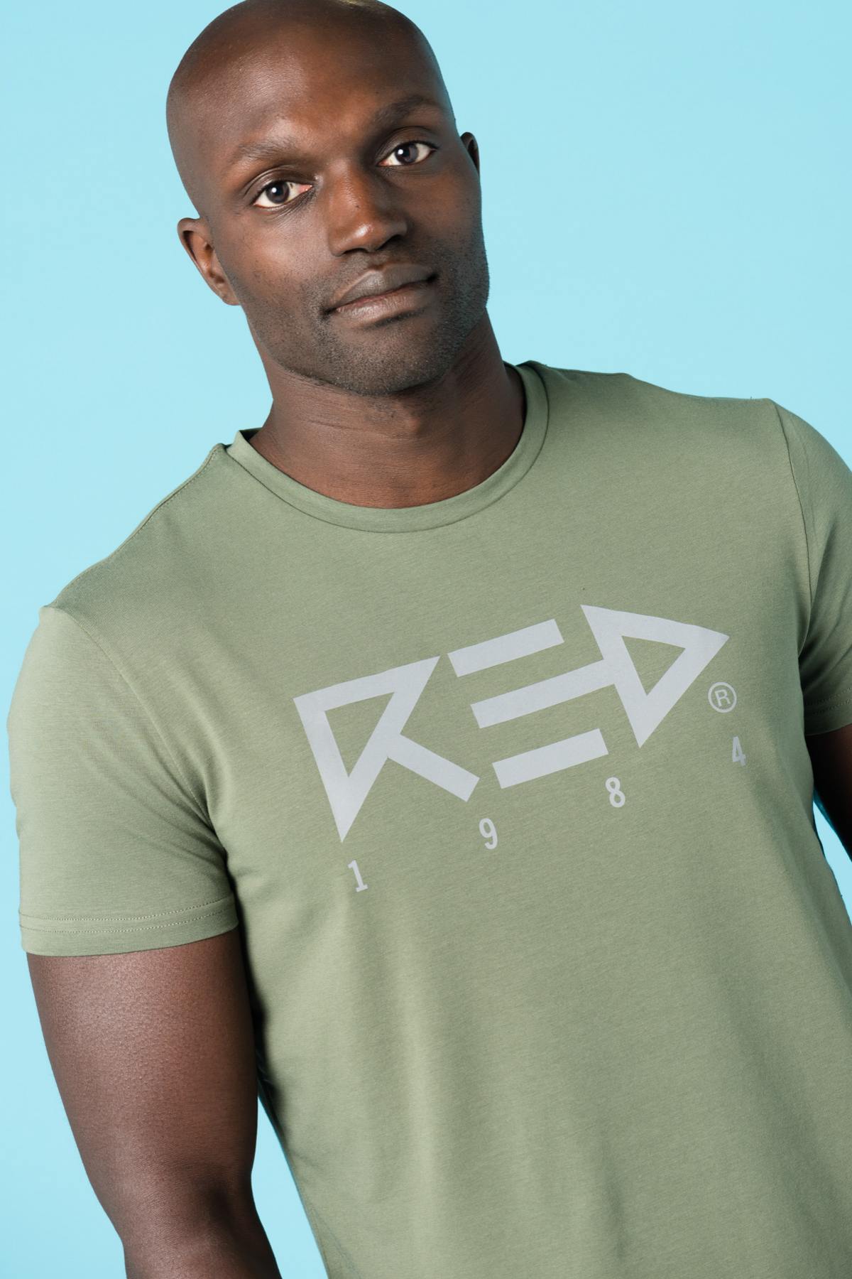 Straight cut khaki t-shirt - Image n°4